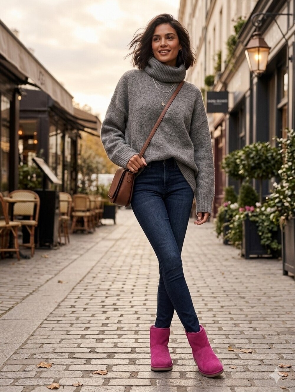 UGG Kristin Classic Slim Suede Wedge Ankle Boots - [women's sz 7.5] - Purple Pas - Picture 10 of 10